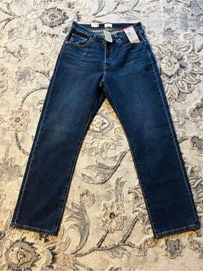 Levi's Dark Blue Straight Leg Women's Jeans